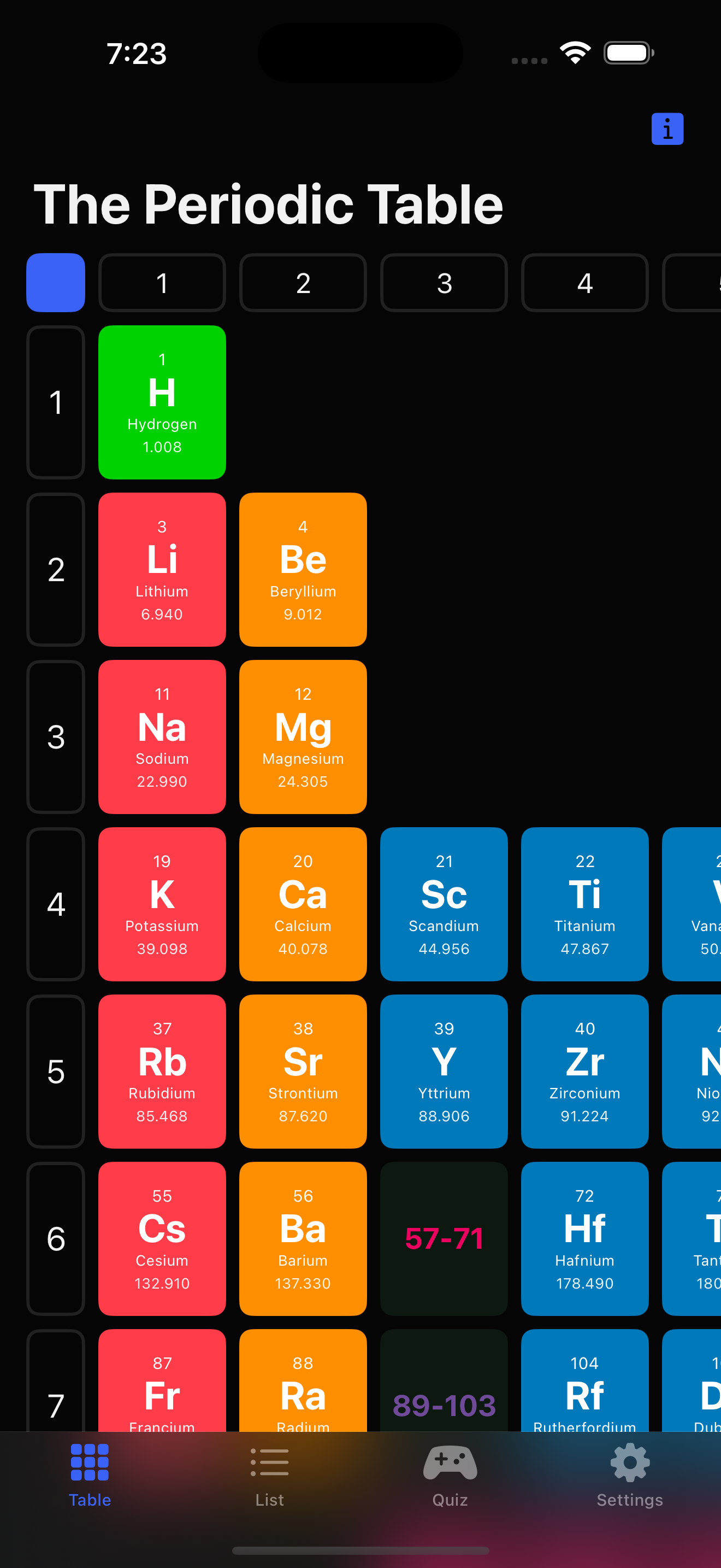 Elementii App Screenshot